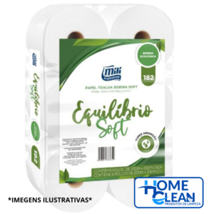 PAPEL TOALHA ROLO 6X200 EQUILIBRIO SOFT MILI