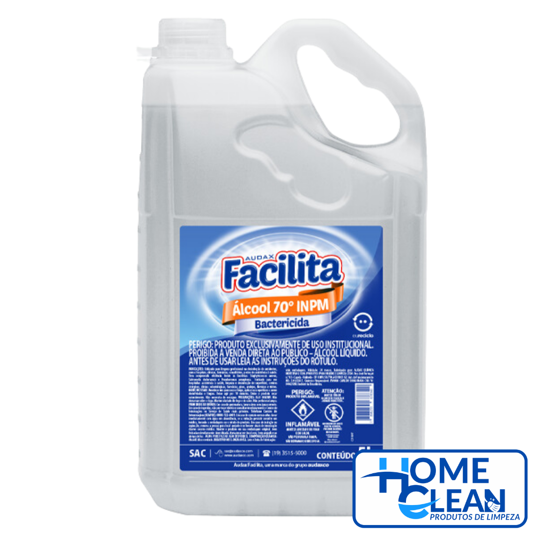 ALCOOL LIQUIDO 5L 70% FACILITA AUDAX