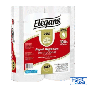 PAPEL HIGIENICO 8x250 ELEGANS DUO INSTITUCIONAL