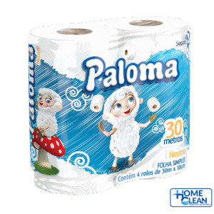 PAPEL HIGIENICO 4R FOLHA SIMPLES PALOMA