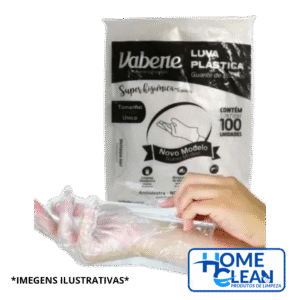 LUVA PLAST  DESC TRANSP C/100 VABENE ALIMENTACAO