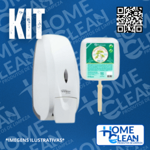 KIT LIMPA MAOS (SABONETEIRA + REFIL DE SABONETE)