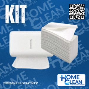 KIT SECA MAOS (DISPENSER COMPACTO + PAPEL TOALHA)
