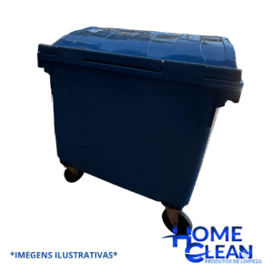 CONTAINER PLASTICO 1100L AZUL PRIME S.PEDAL CAPACIDADE 500KG