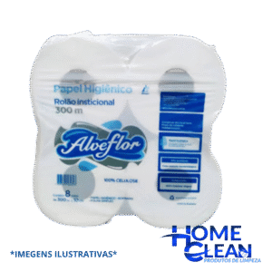 PAPEL HIGIENICO 8X300 ALVEFLOR 100% CELULOSE INSTITUCIONAL
